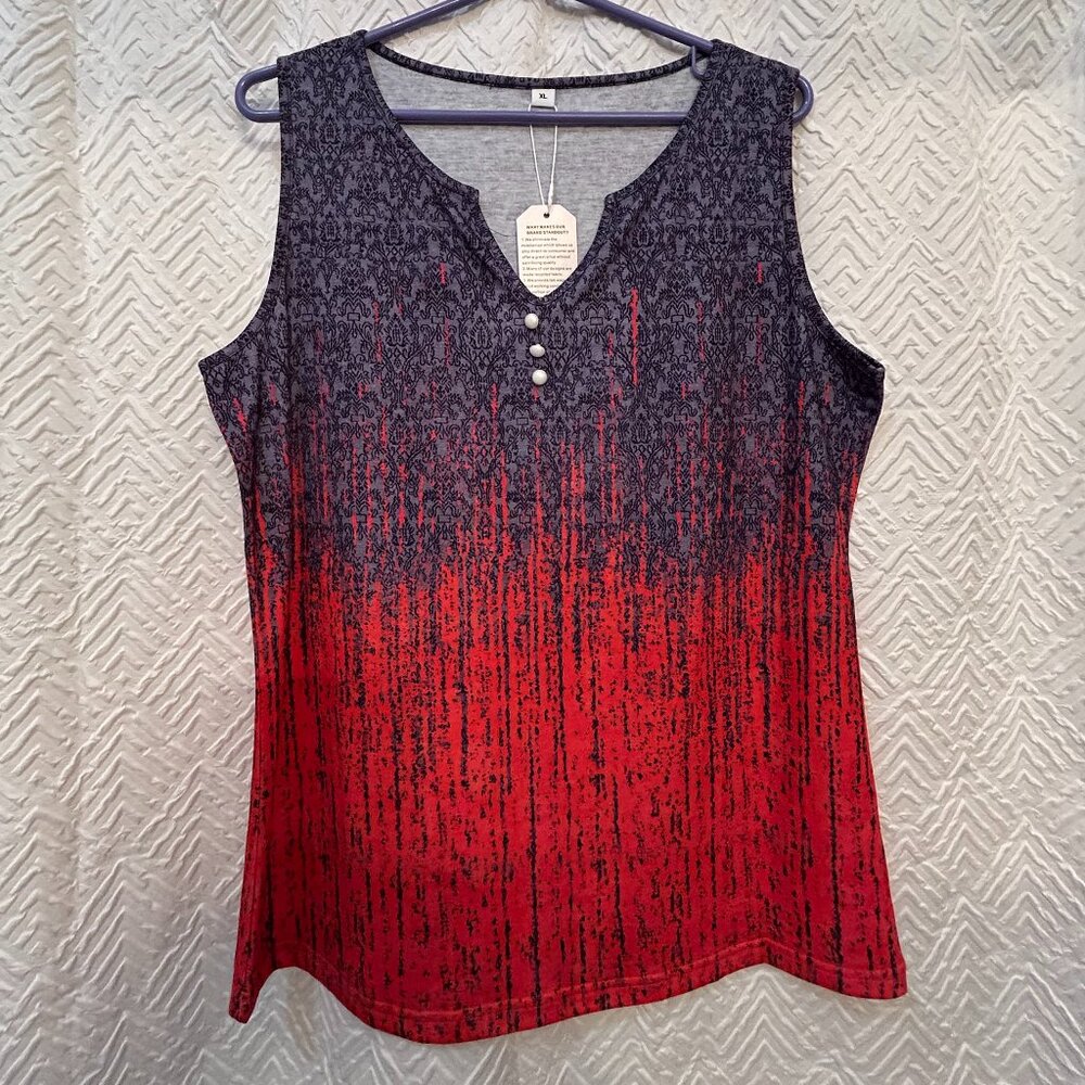 NWT Made with Love Women's Top V-Neck Pullover Size XL